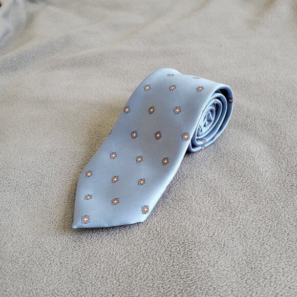 Other Other - VINTAGE JOHN FREDERICS Tie One Size Blue Red Florals Union Made RN18240